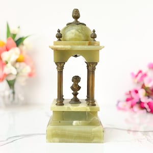 Antiek groene onyx Grand Tour architecturale tempietto-buste