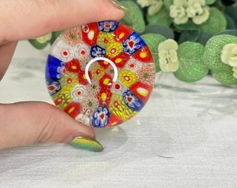 ムラーノの小さな花柄ガラス製ペーパーウェイト - Etsy 日本