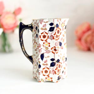 Keeling & Co Daisy Pattern Jug Antique Imari Floral Victorian