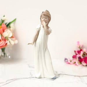 Lladro Girl Yawning - Etsy