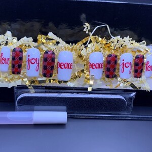 Love + Joy + Peace - Press on Nails