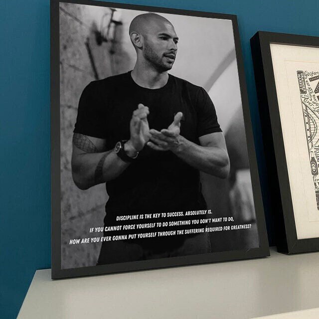Andrew Tate Inspiration Quote Poster Print Wall Decor Best Etsy