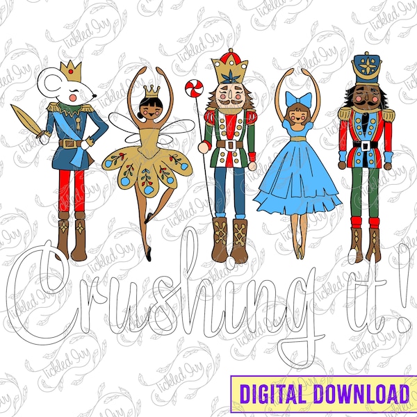 Nutcracker Vector (SVG and PNG) Christmas Ballet Cartoon