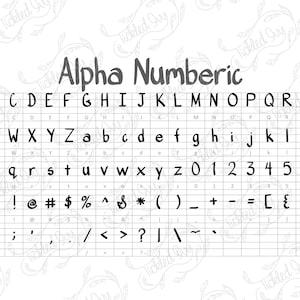 FONT: Astrology Glyphs Symbols, Alpha Numeric Open Type Font Files - Etsy