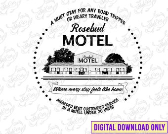 Rosebud Hotel Logo - Schitt's Creek SVG PNG File