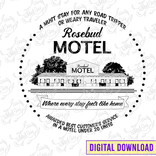 Rosebud Hotel Logo - Schitt's Creek SVG PNG File