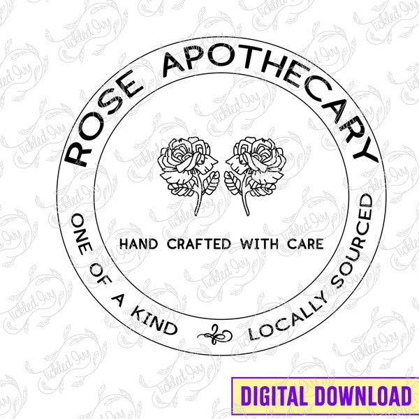 Rose Apothecary Logo - Schitt's Creek SVG PNG File