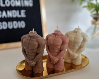 Male Body Candle, Muscle Man Candle, Birthday Gift, Gift for Her,Unique Candle, Cute Candle,Unique Gift, Cool Candle