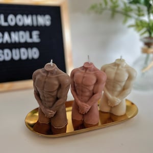 Male Body Candle, Muscle Man Candle, Birthday Gift, Gift for Her,Unique Candle, Cute Candle,Unique Gift, Cool Candle