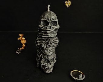 Skull Candle, Unique Candle, Cute Candle,Unique Gift, Cool Candle, Halloween Gift