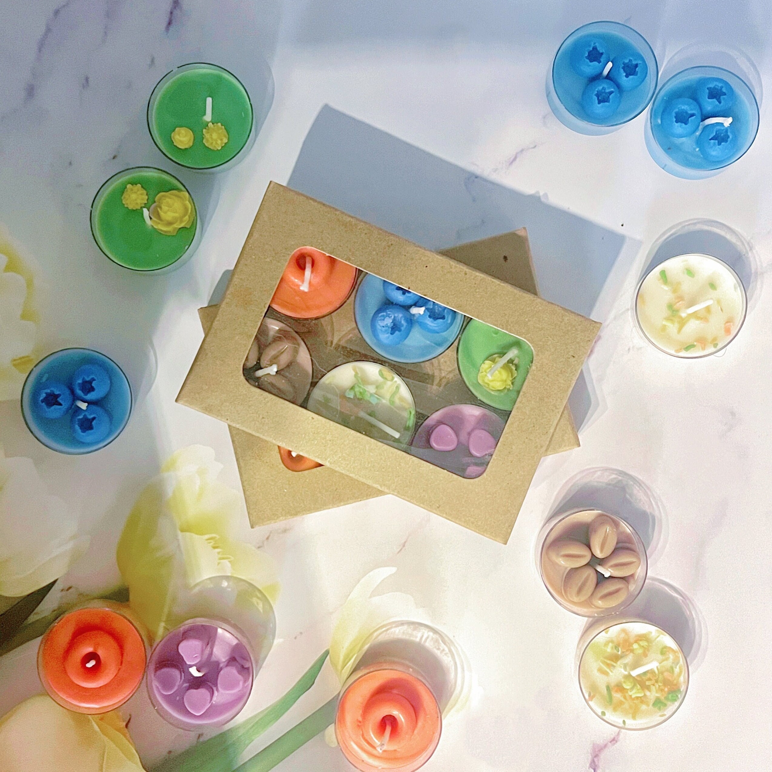 Tealight Candle Set | Berry Blaster, Coconut Cream Cake, Lavender, Coffee Cake, Bubblegum and more | Handmade Candle Gift | Sampler Pack