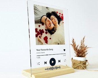 Personalized Gift,Anniversary Gift for Him, Song Plaque Custom,Gifts for Mom,Valentines Day Gift,Birthday Gift,Wedding Gift,Engagement gifts