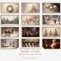 Christmas Samsung Frame TV Art Bundle, Holidays Art for TV, Christmas New Year Paintings, Winter Landscape Digital Download 4K Frame TV
