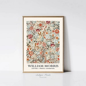 William Morris Print, William Morris Blumen Wandkunst, Ausstellungsplakat, Jugendstil Wandkunst, Vintage Wandteppich - DRUCKBAR