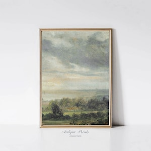 フランスの田舎風プリント2枚セット、風景画ウォールアート、ジクレー郵送アートプリント、ファームハウス風ヴィンテージプリント、キャンバス絵画、コテージ風ウォールアート 画像 8