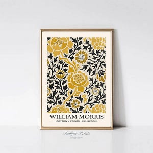 William Morris Tapestry Print, William Morris Flowers Wall Art, Exhibition Poster, Art Nouveau Wall Art, Vintage Fabric Art - PRINTABLE