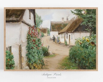 ◆最終SALEフランスアンティーク｜版画田舎の風景ノルマンディー絵画額壁掛け il_340x270.7085242766_31ko.jpg