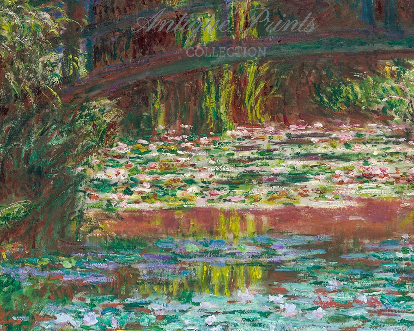 Monet Painting, Spring Monet Floral Wall Art, Vintage Impressionism Art ...