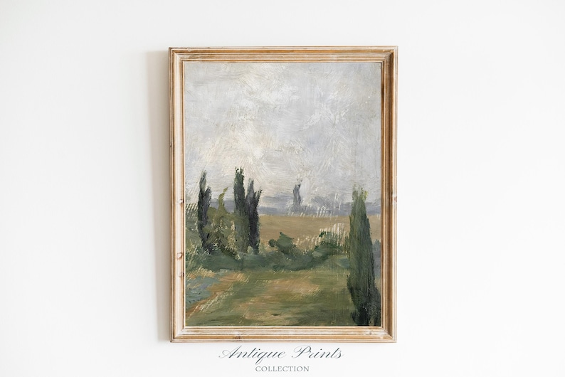 Landscape Prints Set of 2, French Country Vintage Mailed Art ...