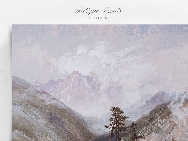 Vintage Colorado Wall Art Mount of the Holy Cross Print Etsy