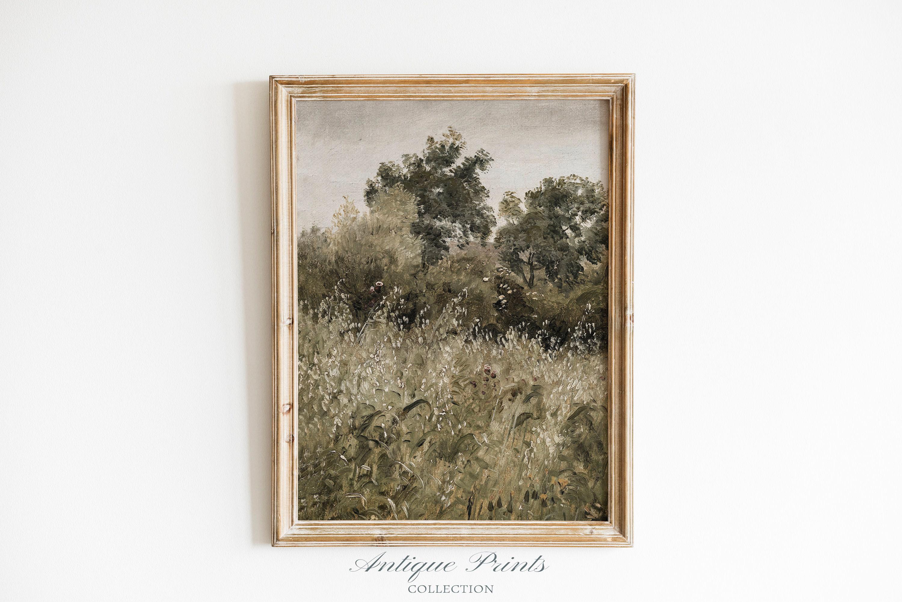 Neutral Landscape 2 Pieces Vintage Wall Art, Wildflower Field Set of 2 ...