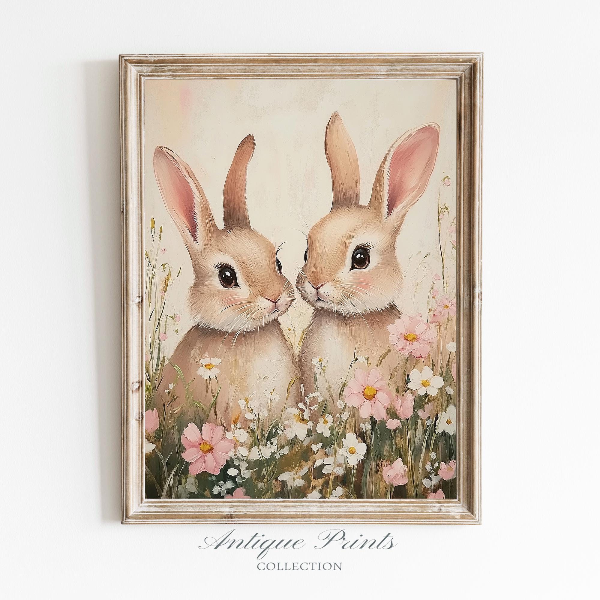3 stampe artistiche da parete su tela con coniglietto rosa, per cameretta dei bambini, poster carini stampe da parete con abito rosa preppy coniglio balletto, opere d'arte per camera da letto delle