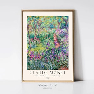 Spring Monet Floral Wall Art, Vintage Impressionism Art, Monet Digital Print, Claude Monet Exhibition Poster, Monet Painting - PRINTABLE