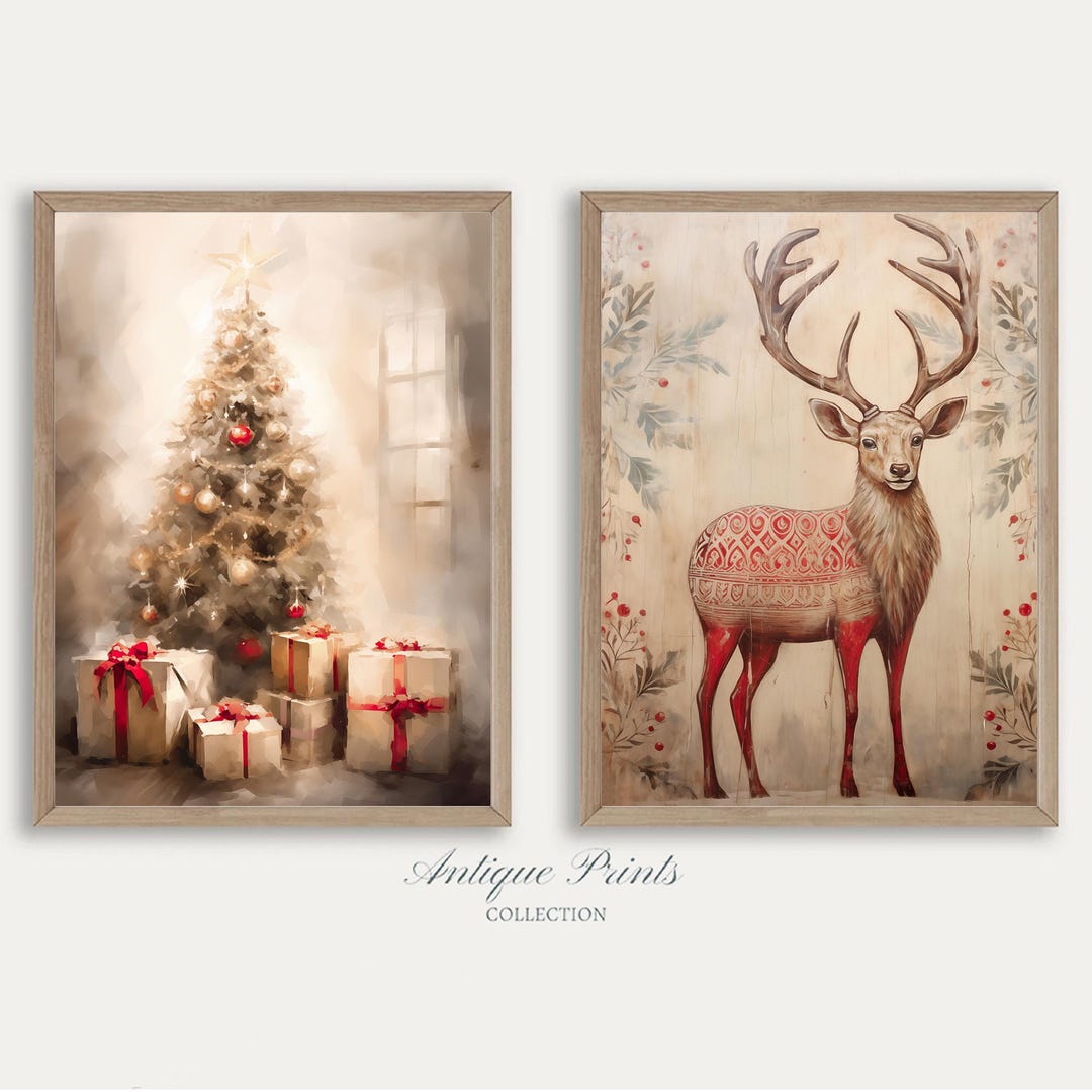Christmas Set of 2 Prints Reindeer - Il 1080xN.6255194155 Mpv1