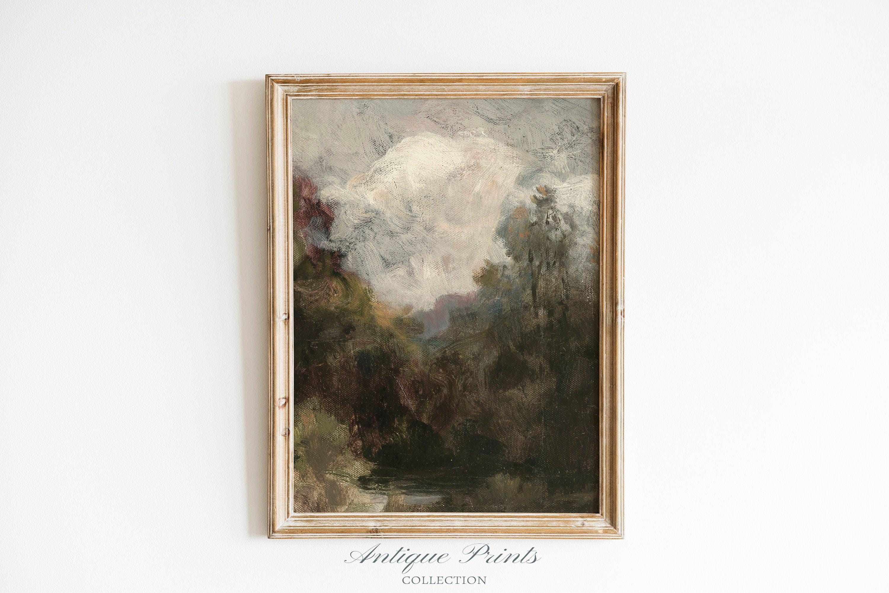 Moody Country 2 Pieces Vintage Wall Art, Forest Landscape Set of 2 ...