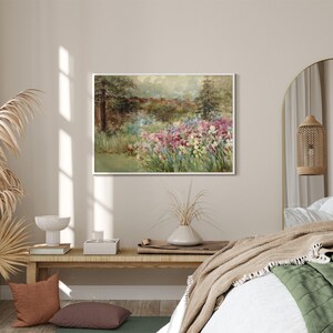 Vintage Spring Cottage Wall Art, Flowers Garden Painting, Antique Watercolor Tulip Print, Floral Farmhouse Wall Decor - PRINTABLE image 8