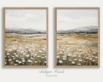 Neutral Landscape 2 Pieces Wall Art, Pond Set of 2 Split Prints ...