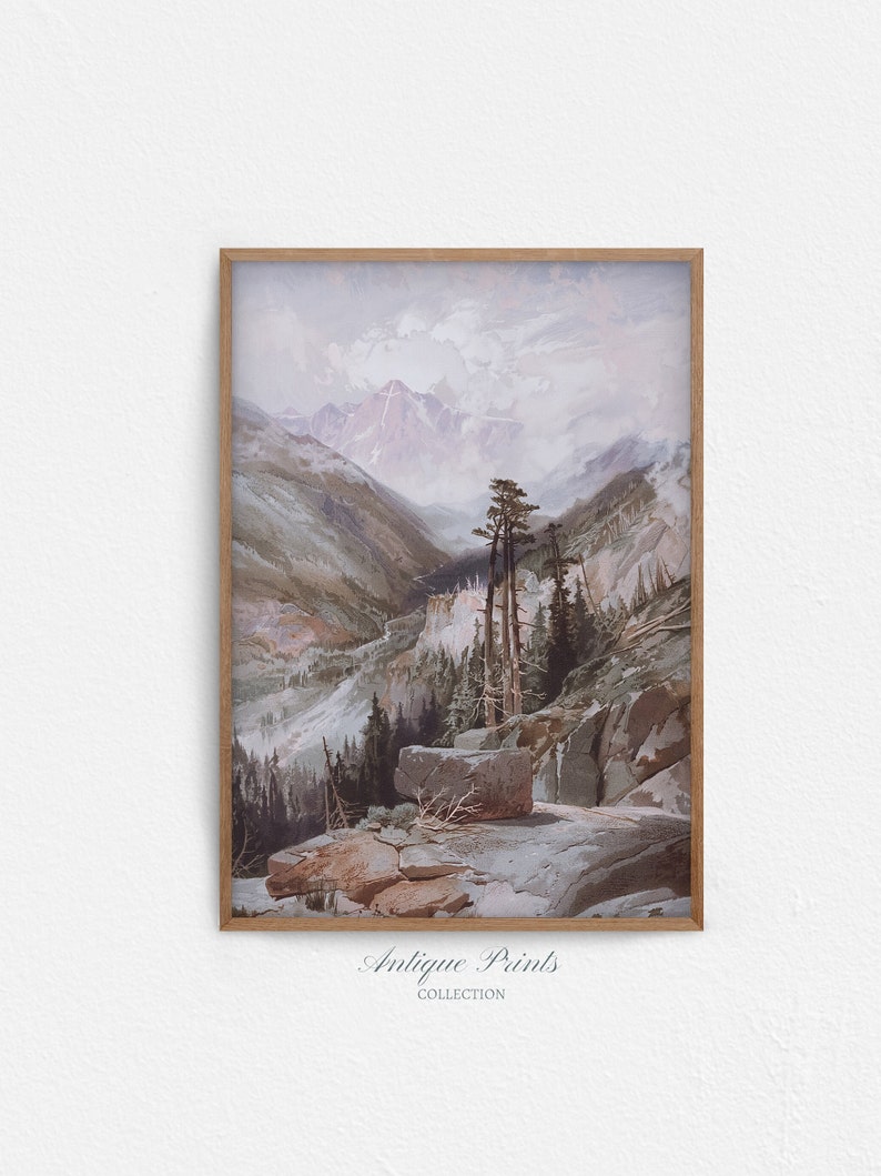 Vintage Colorado Wall Art Mount of the Holy Cross Print Etsy