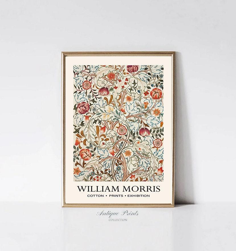 Set of 6 William Morris Prints, PRINTABLE Vintage Exhibition Poster ...