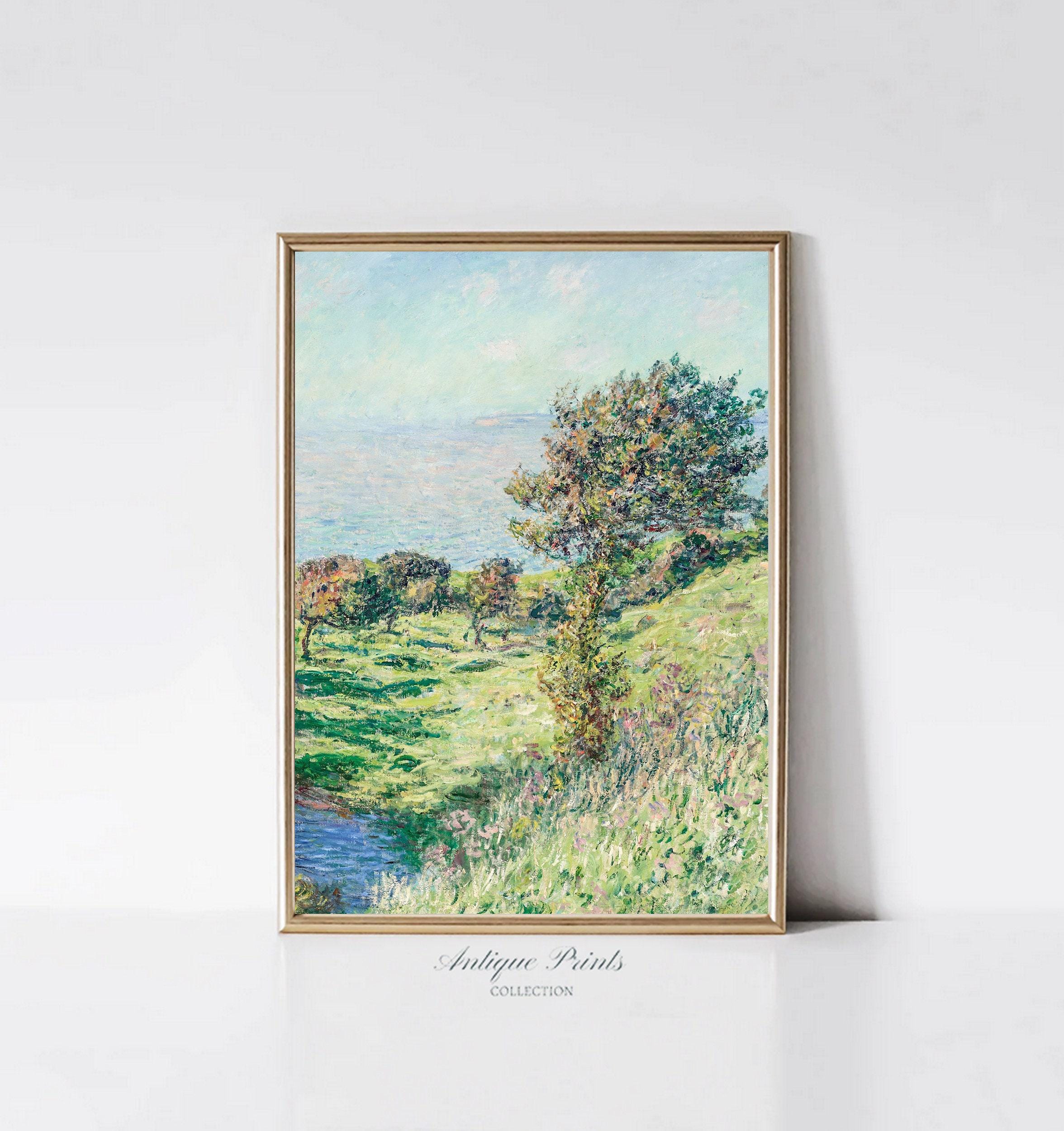 クロード モネ絵画(プリント) 箱付き 夏のモネのプリント2枚セット、クロード・モネの絵画、ニュートラルな