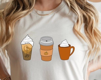 Fall Coffee Shirt| Pumpkin Spice Shirt| Coffee Lover Shirt| Pumpkin Latte Drink| Autumn Shirt| PSL Shirt| Starbucks Shirt| Starbucks PSL