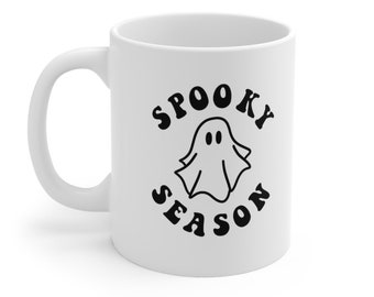 Spooky Season Mug| 11oz Coffee Mug| Halloween Mug| Ghost Mug