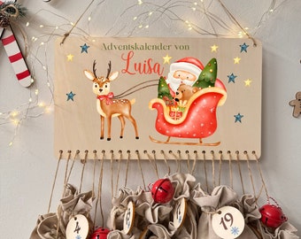 Advent calendar to fill, Advent calendar personalized, Advent calendar made of wood, Advent calendar, Advent calendar for children