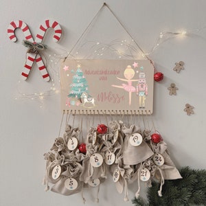 Calendario dell'Avvento per bambini, Calendario dell'Avvento da riempire, Calendario dell'Avvento personalizzato, Calendario dell'Avvento in legno, Calendario dell'Avvento