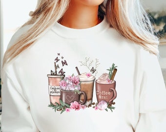 Le café est ma Saint-Valentin, chandail de la Saint-Valentin, chemise de la Saint-Valentin, sweat-shirt pour femmes, chemise paire, design de la Saint-Valentin, cadeau de la Saint-Valentin