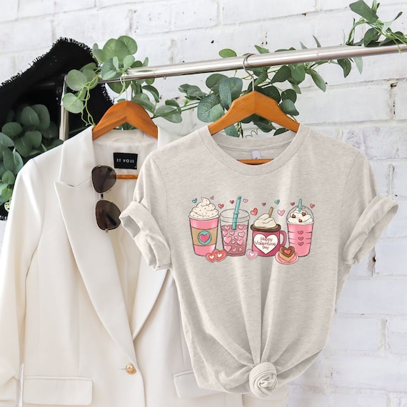 Coffee Valentine's Day Shirt,Valentine's Day Sweater, Women's Valentine's Day Sweatshirt, Valentine's Day Gift, Valentine's Day Gift, Pair Shirt
