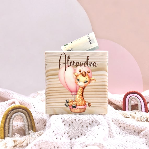 Personalized Money Box Wooden Monkey I Gift I Personalized Gifts I Personalized Money Box I Wooden Money Box