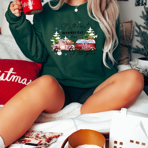 It's the most beautiful time of the year Unisex Sweatshirt I Camping Van