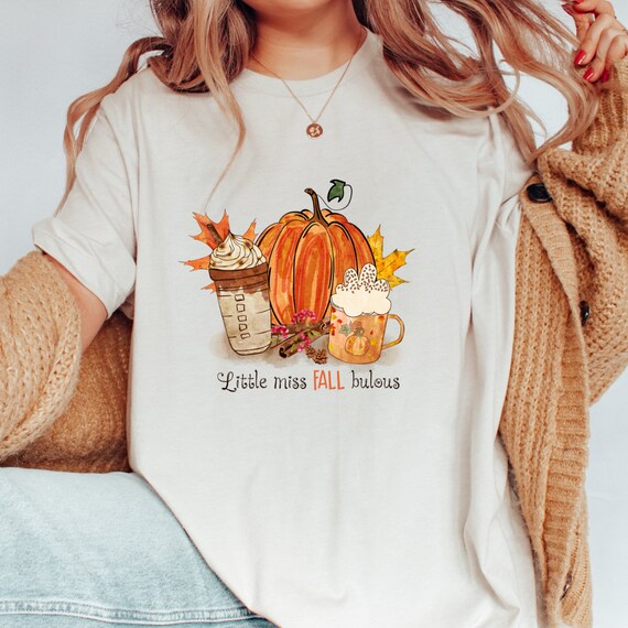 Fall Coffee Sweater, Cute Fall Sweatshirt, Fall In Love Shirt, Pumpkin Sweater, Pumpkin Spice Latte Shirt, Fall Women's Sweater