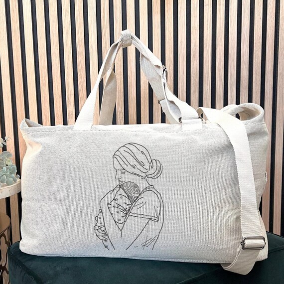Family Mommy Bag, Mom Bag, Hospital Bag, Birth Gift, Travel Bag, Personalized Mom Bag, Baby Bag, Shoulder Bag, Baby