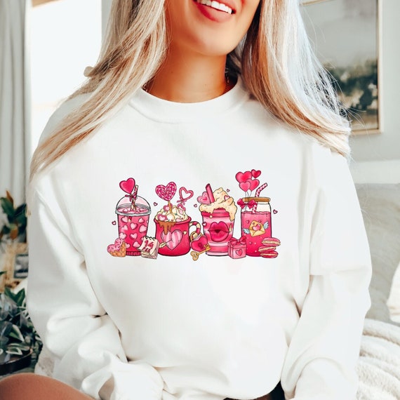 Valentine's Day Sweta Shirt, Valentine's Day Coffee Sweatshirt, Valentine's Day Sweater, Valentine's Day Shirt, Gifts for You, Couple Gifts