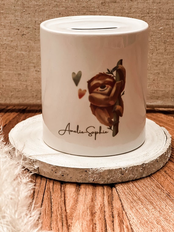 Personalized ceramic money box