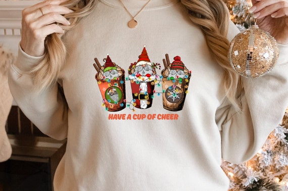Christmas Coffee Sweatshirt, Christmas Dwarf Shirt, Christmas Mug Shirt, Women's Christmas Sweater, Christmas T-Shirt for Family