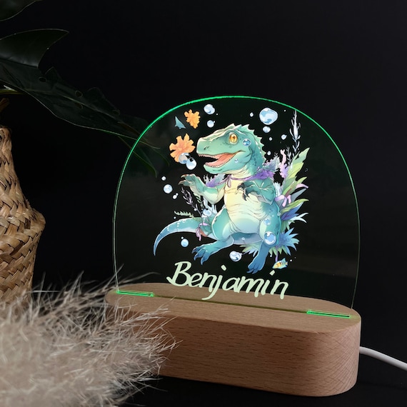 Personalize night lamp made of acrylic, gifts for birth, baptism gift, children's room, decoration, bedside lamp