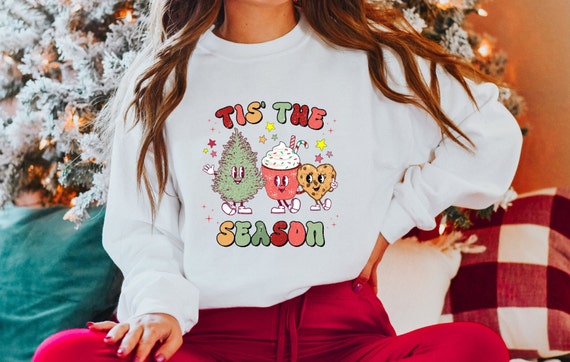 Christmas sweater, Christmas tree sweater, cookie coffee Christmas shirt, winter sweatshirt, coffee lover.