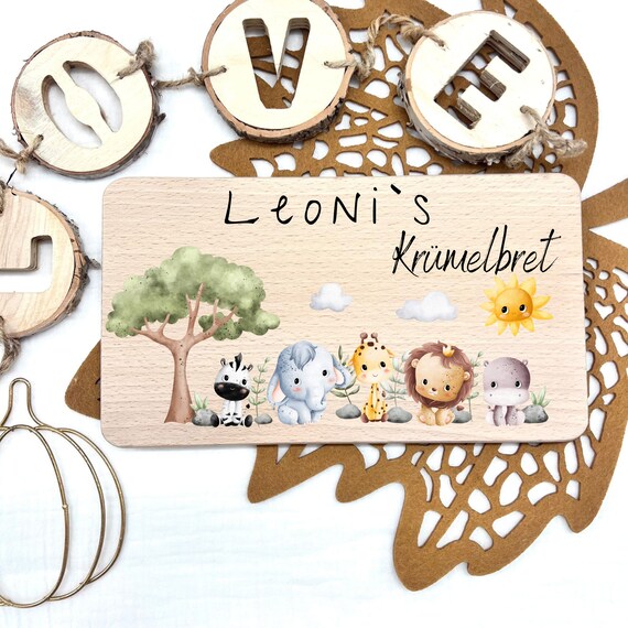 Personalized breakfast board, birth gift, baptism gift, baby gift, birthday, breakfast board, small board, wooden board